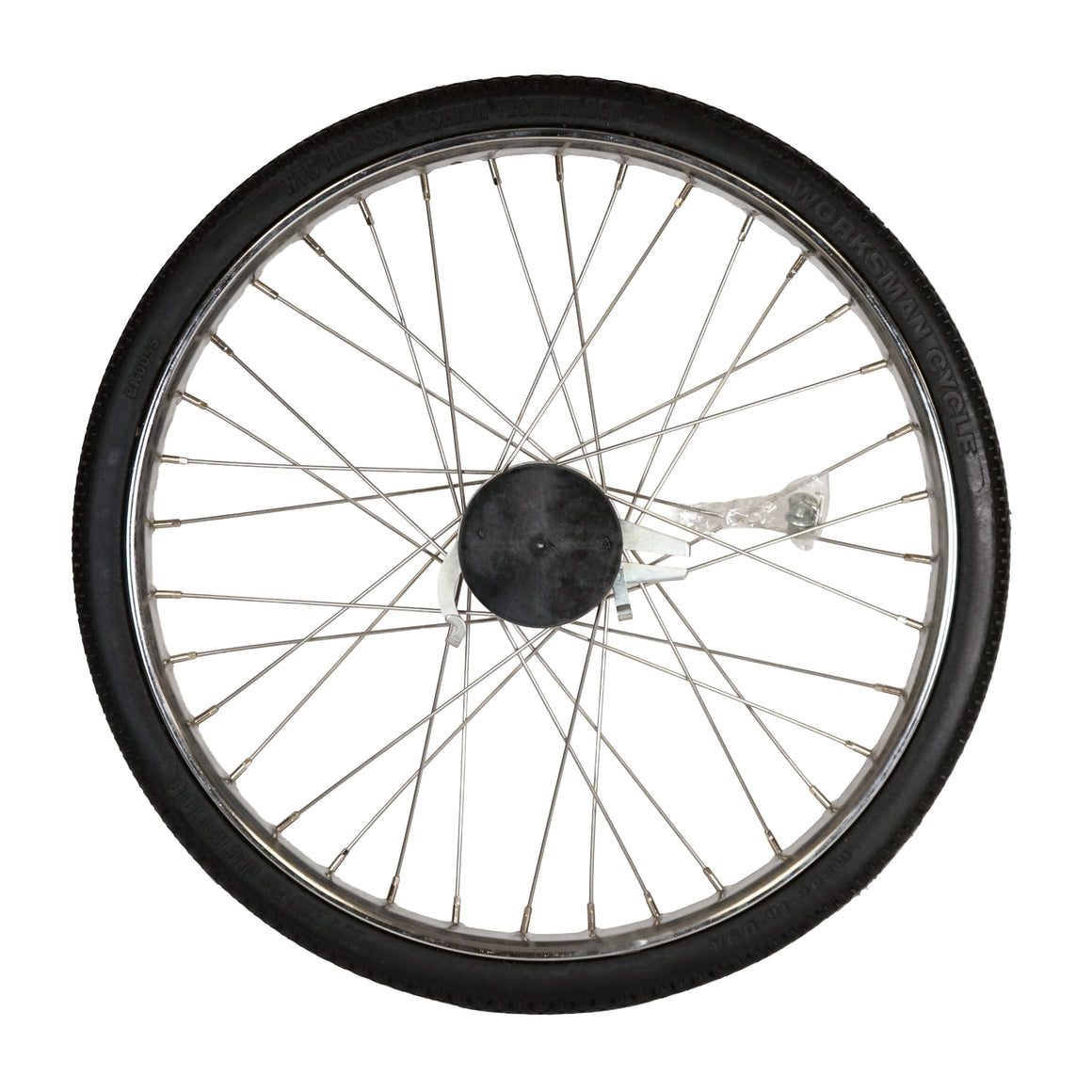Worksman WHEEL, FRONT DRUM, 26" W/ SOLID TIRE - Part: 77S