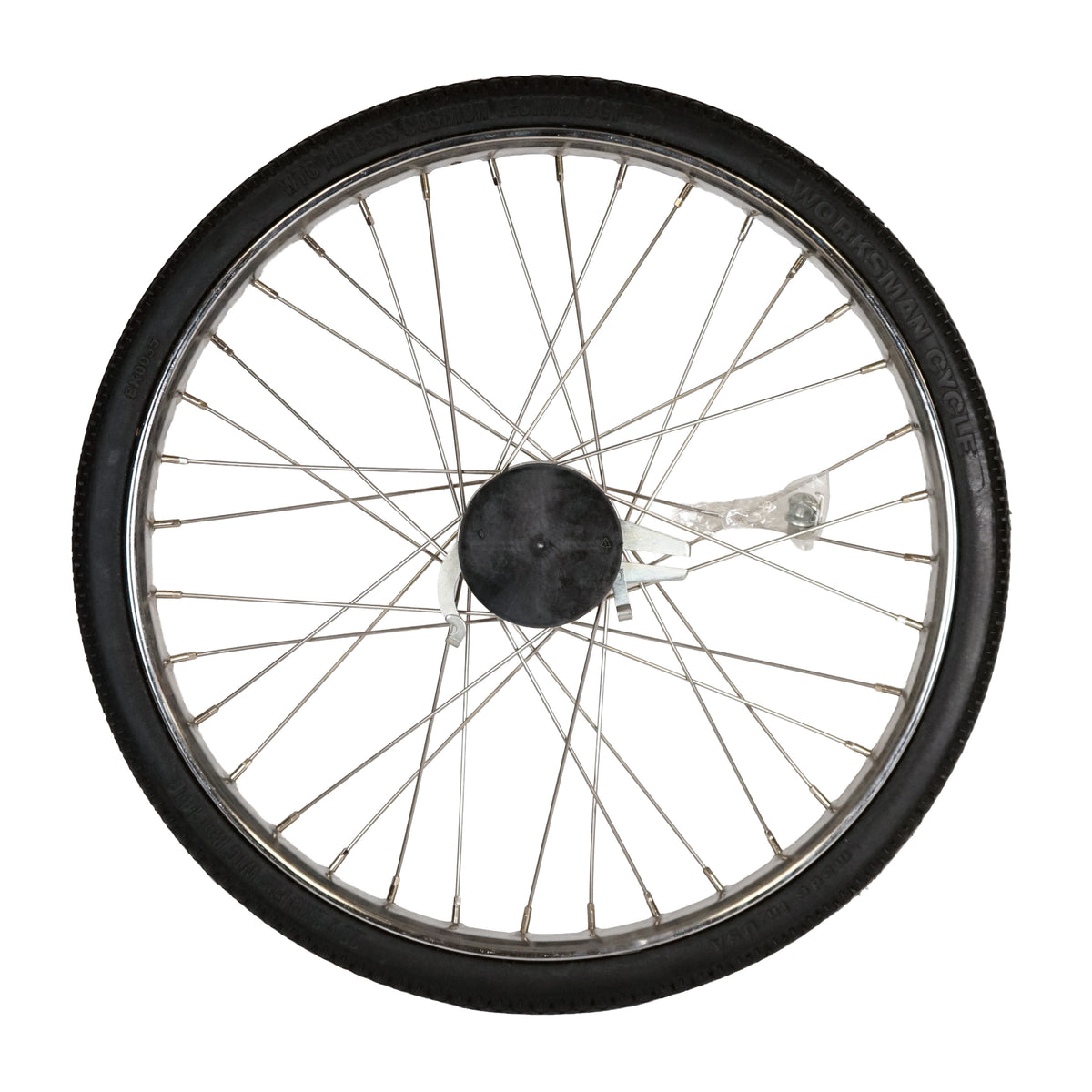 Worksman WHEEL, FRONT DRUM, 26" W/ SOLID TIRE - Part: 77S
