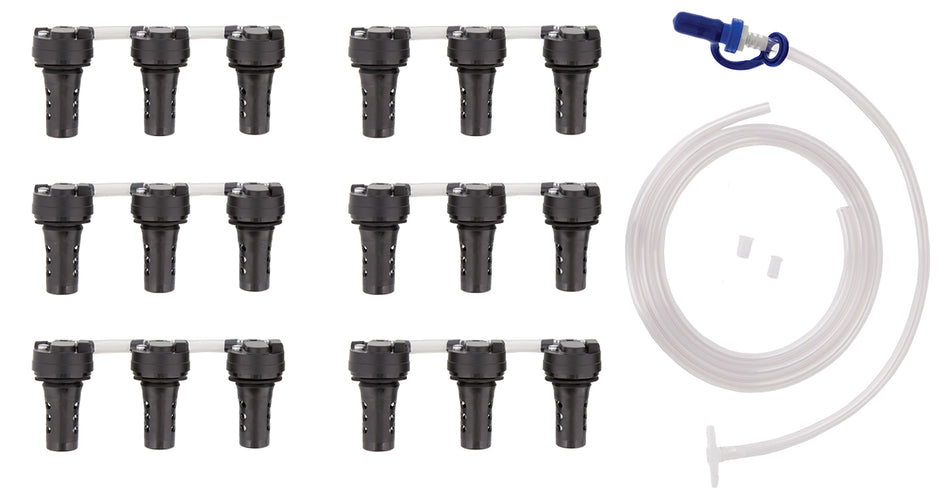 18 cell universal kit with TBY valve - K1800B-GLFBCTBY